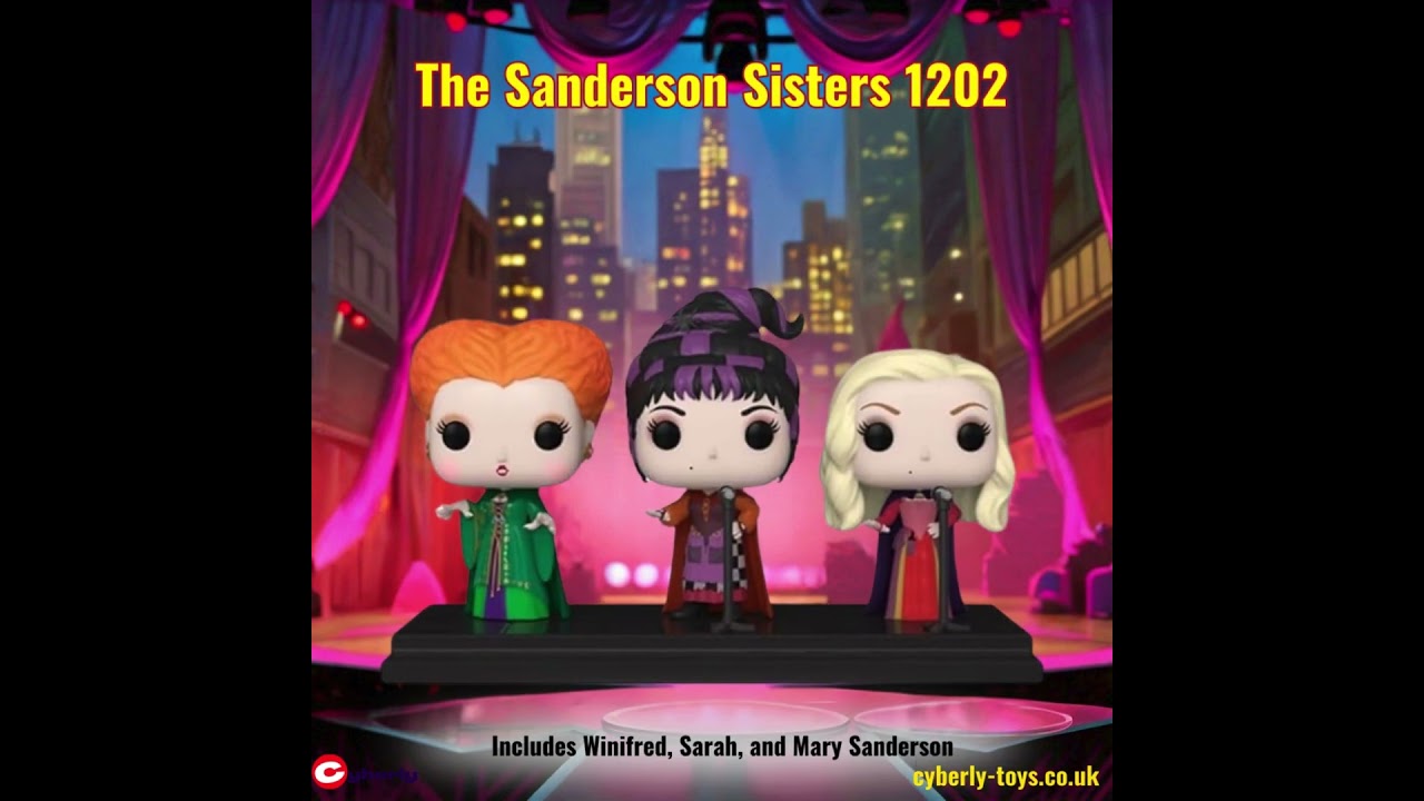 Funko Pop Vinyl Disney Hocus Pocus - The Sanderson Sisters 1202 | Collectible Figure Set