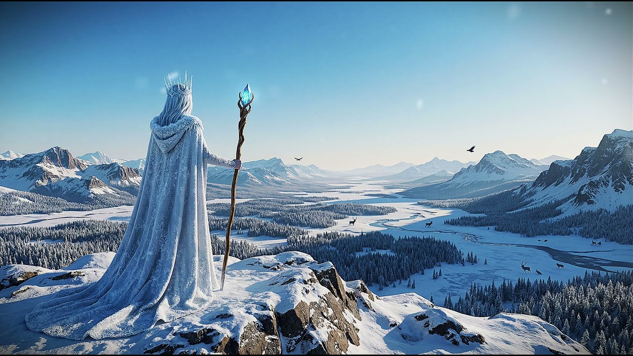 The Cailleach's Solitude | 1 Hour Relaxing Celtic Music | Soothing Winter Soundscape