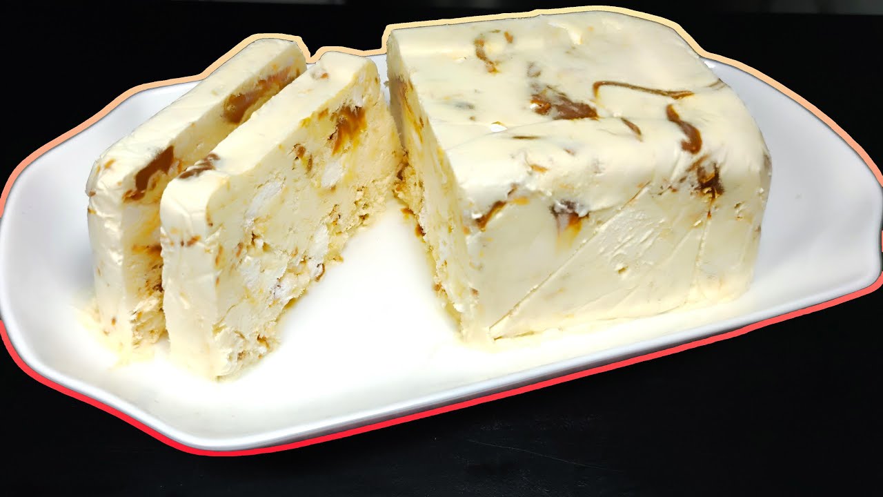 Postre helado frio con 3 Ingredientes