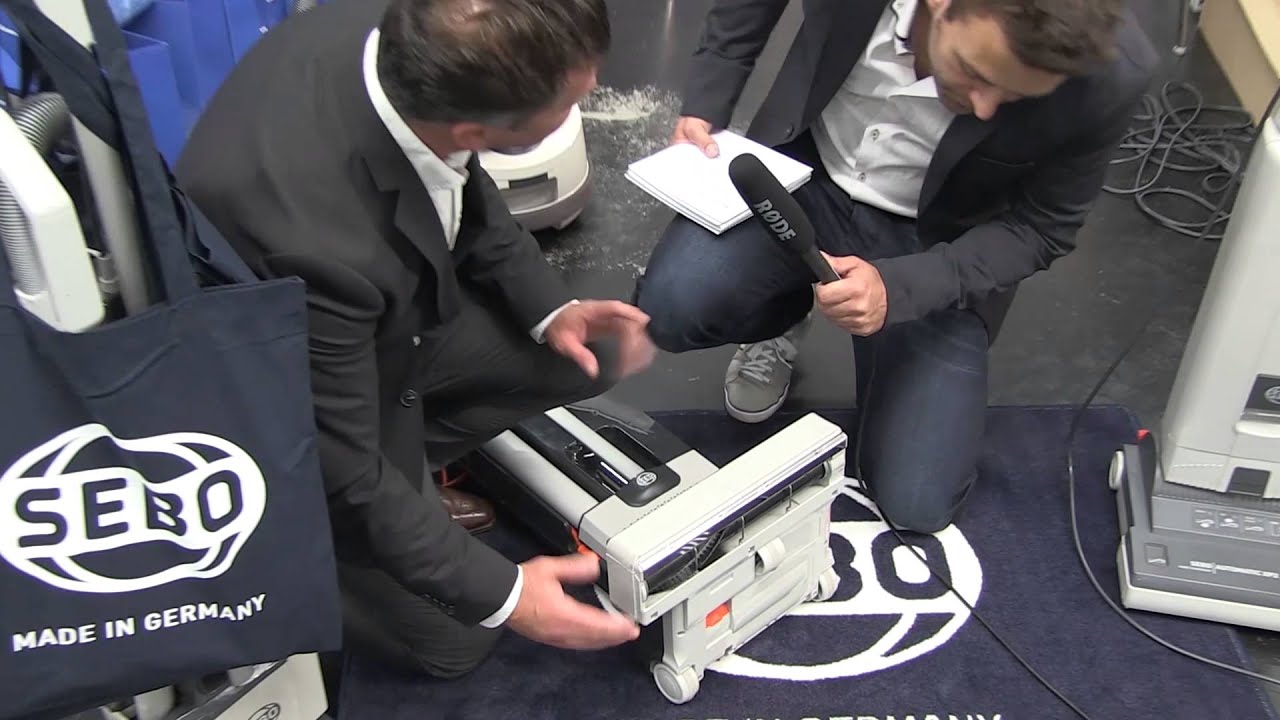 SEBO Evolution Bürstsauger Messevorstellung www.ReinigungsBerater.de