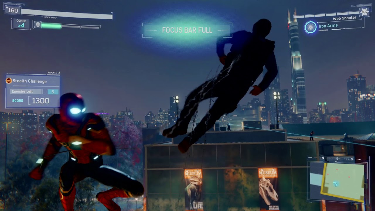 Spider-Man (PS4) Taskmaster Stealth Challenge - Upper West Side - Gold Ultimate Completion