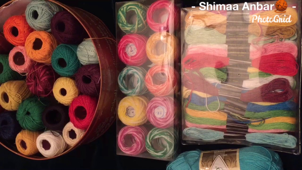 انواع خيوط التطريز 🧵واسعارها