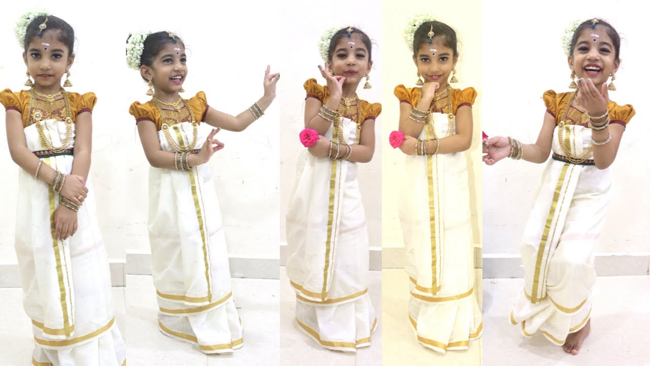 Kerala style dress /kids Onam dress /kids fancy dress/