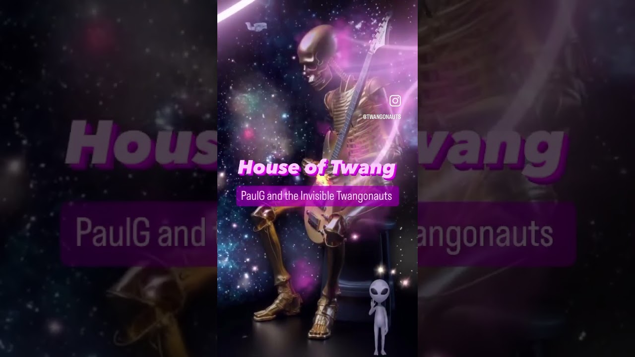 Guitar intro and theme from &ldquo;House of Twang&rdquo; by PaulG and the Invisible Twangonauts #aiart
