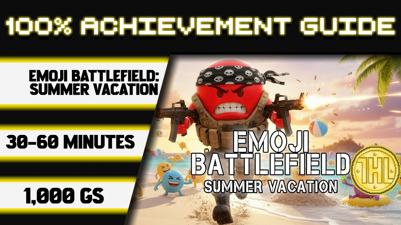 Emoji Battlefield - Летние каникулы: 100% прохождение с получением достижений * 1000 GS за 30-60 ...