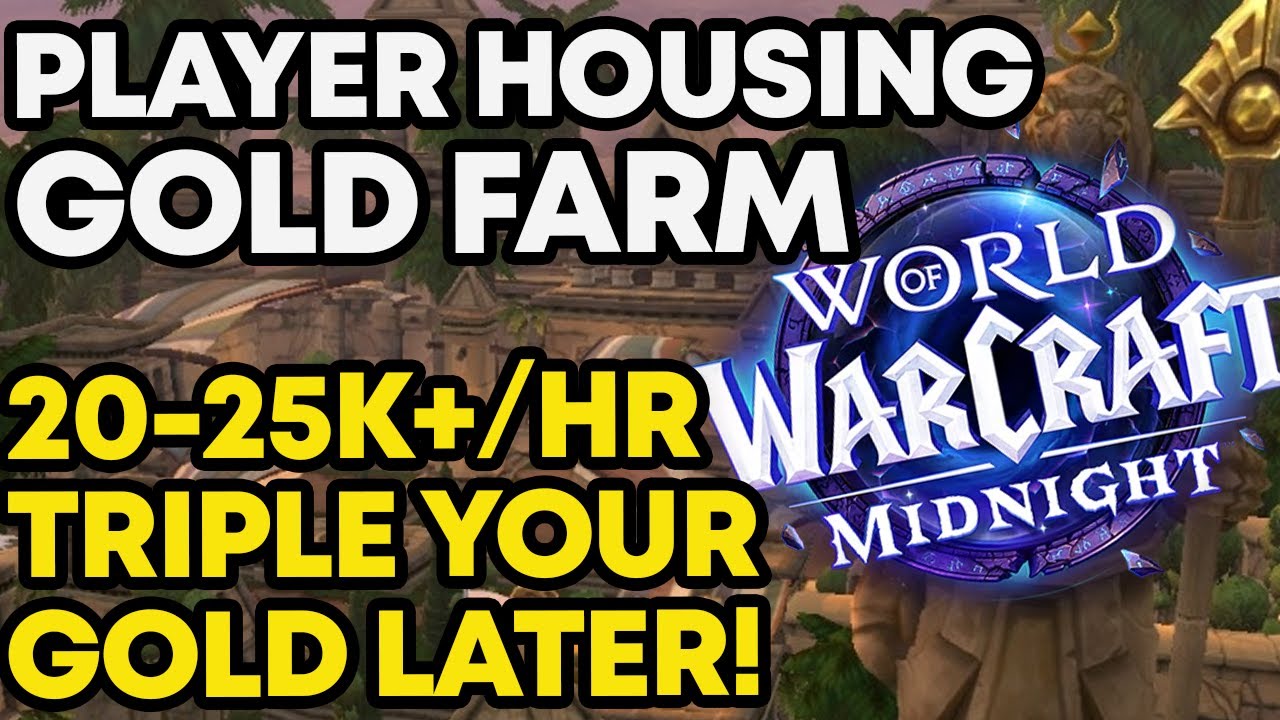 SOLO Player Housing Steady Gold Farm! Make 20k+/HR now or Make 3x LATER!