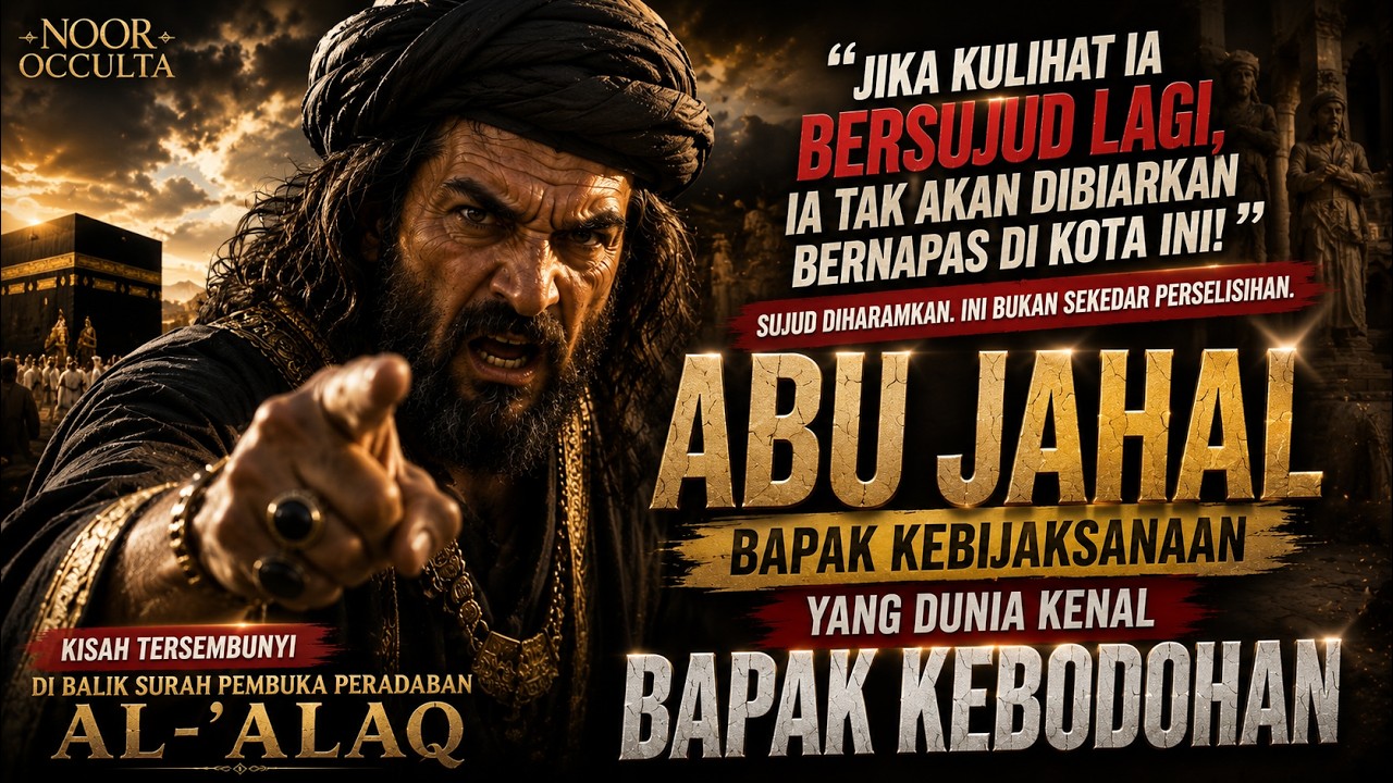 Saat Abu Jahal Mencoba Menghentikan Sujud Nabi… Ia Melihat Sesuatu yang Membuatnya Mundur Ketakutan