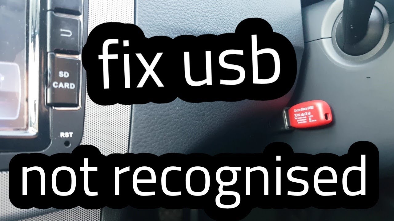 *исправление* Автомобильное радио - USB-накопитель/флеш-накопитель не распознается *исправление*