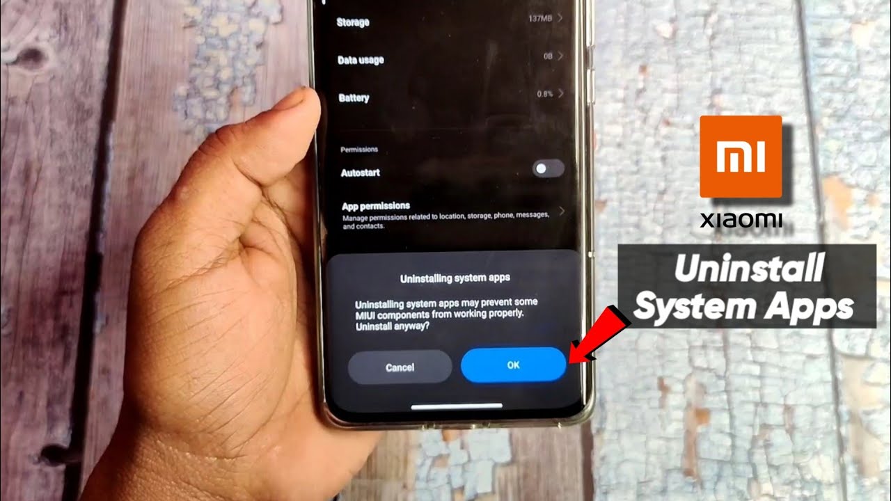 Uninstall System Apps after Updating These Mi System Apps - No Root