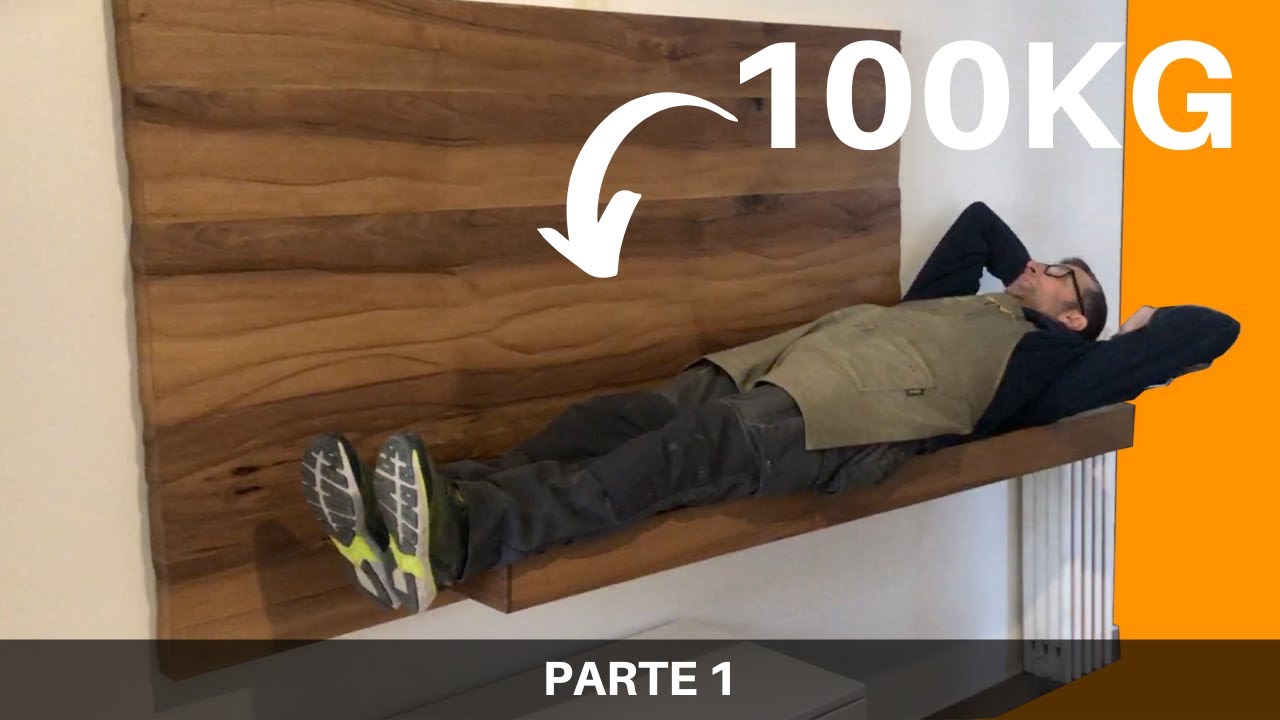 Questa MENSOLA sospesa porta più di 100KG ! Ecco come l’ho realizzata! (PARTE1)
