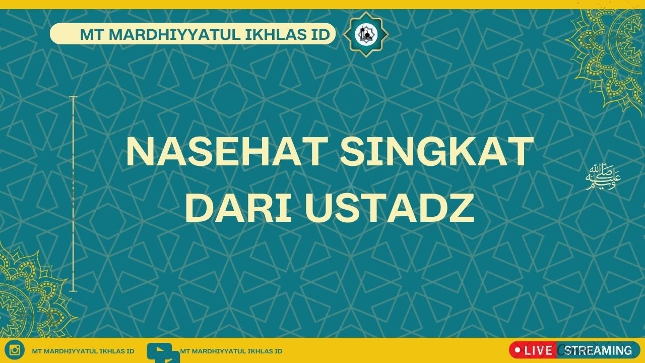 Serial Ramadhan (Ustadz Sulam Mustareja Hafidzahullah)