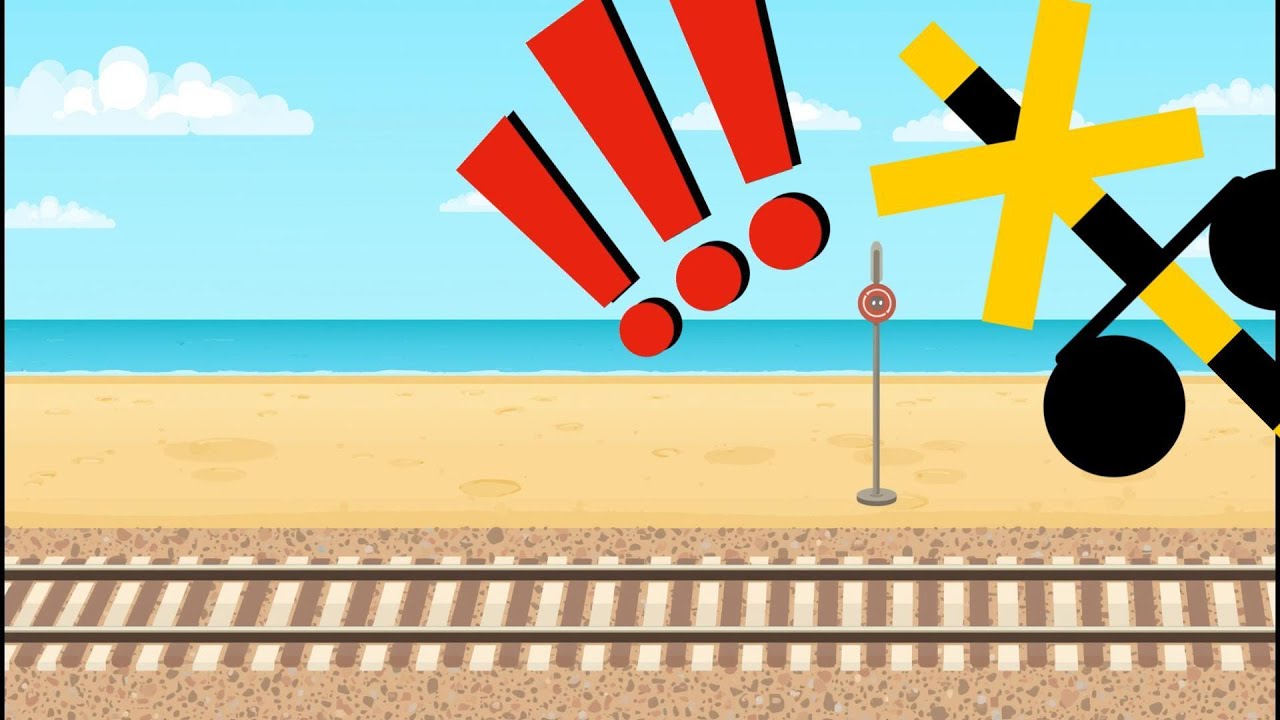 Cartoon Train Gets Blown Away by Crazy Winds!