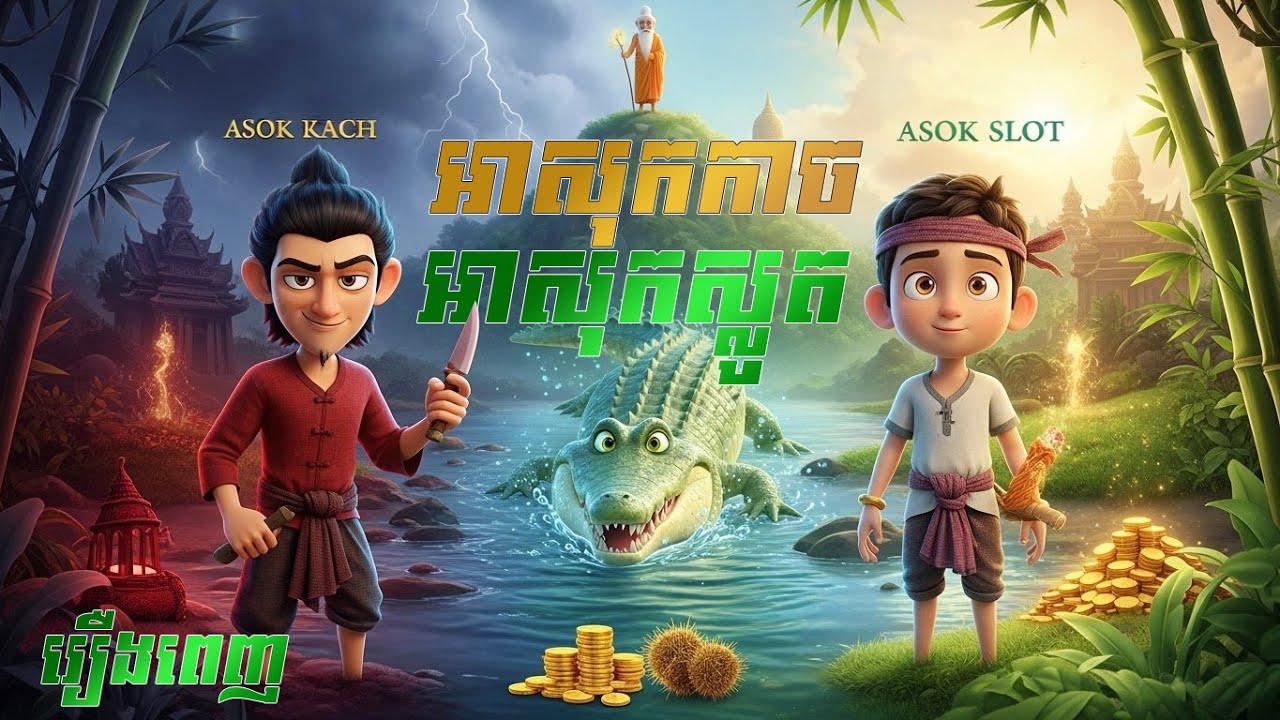 រឿងនិទានខ្មែរ២០២៥ | អាសុខកាច និង អាសុខស្លូត - រឿងតុក្កតាខ្មែរ | Khmer Folklore 2025 - រឿងពេញ