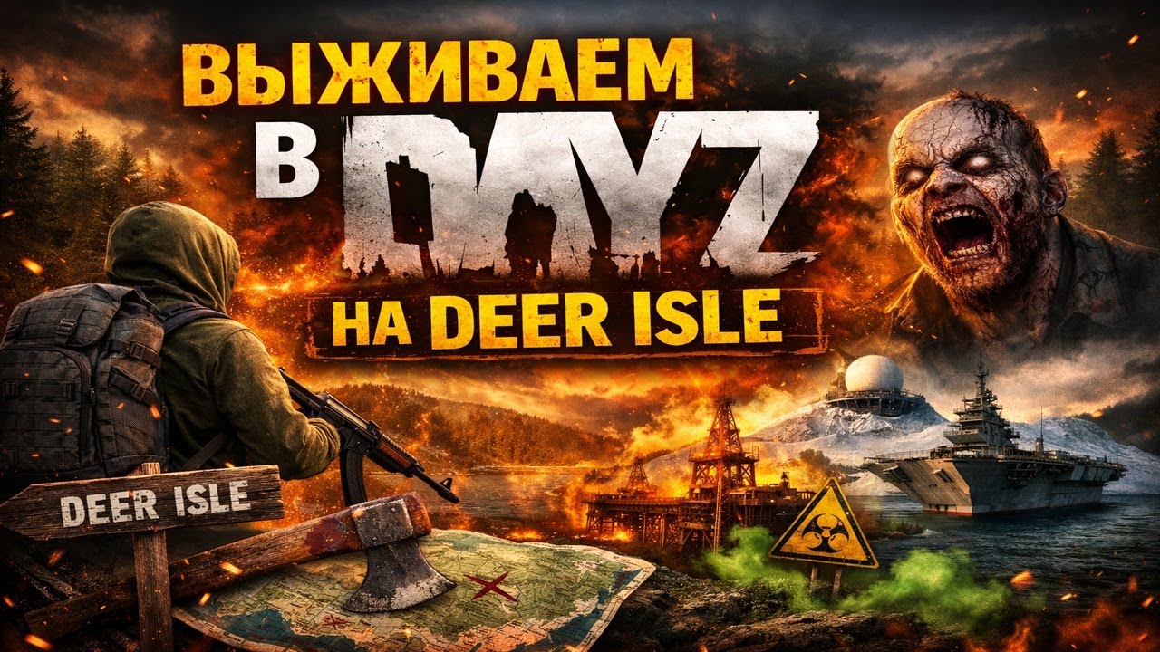 Выживаем в DayZ на Deer Isle — ТОП лут, токсичные зоны и PvE!