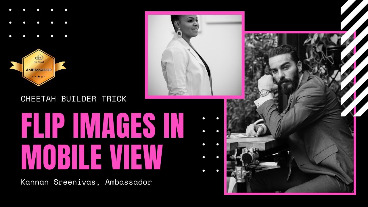 Builderall Cheetah Builder Trick to Flip Image in Mobile View - Fast Loading responsive site Builder
