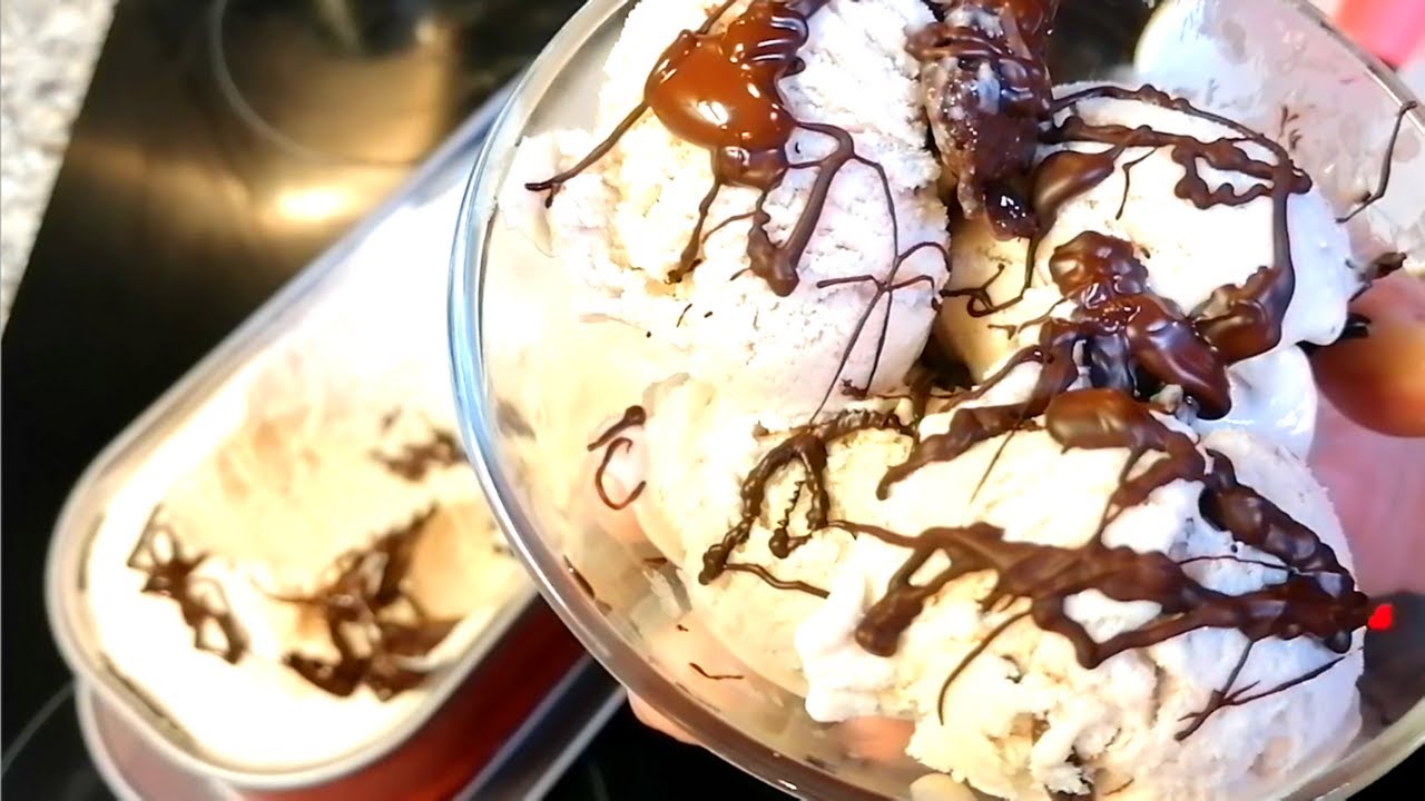Crème Glacée à la Banane avec 3 Ingrédients et Chocolat!!!