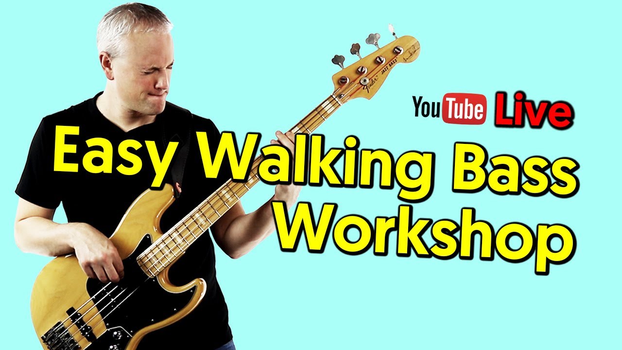 Simple Approach To Walking Bass Lines Live Workshop  [TalkingBass Live Lounge]