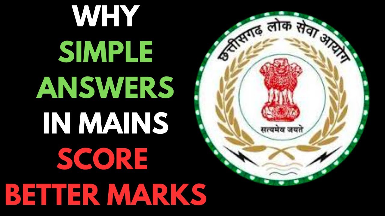 CGPSC Mains answer writing