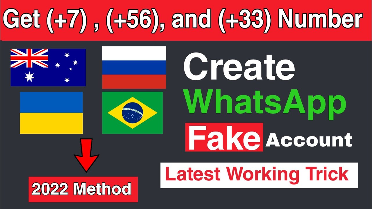 Get Russia (+7) number for whatsapp | create fake whatsapp account | fake whatsapp number