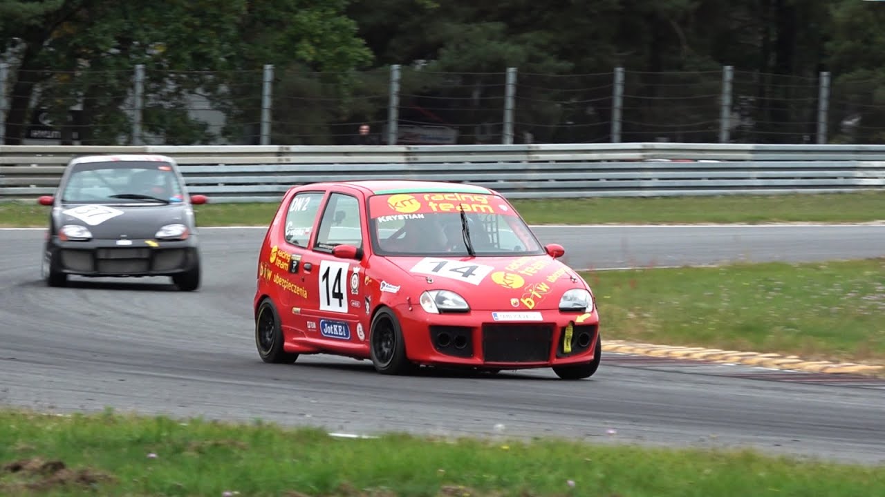 Mateusz Ciesiółka, Fiat Seicento Abarth - nr 14 - 9 runda WSMP - Tor Poznań 01.10.2022
