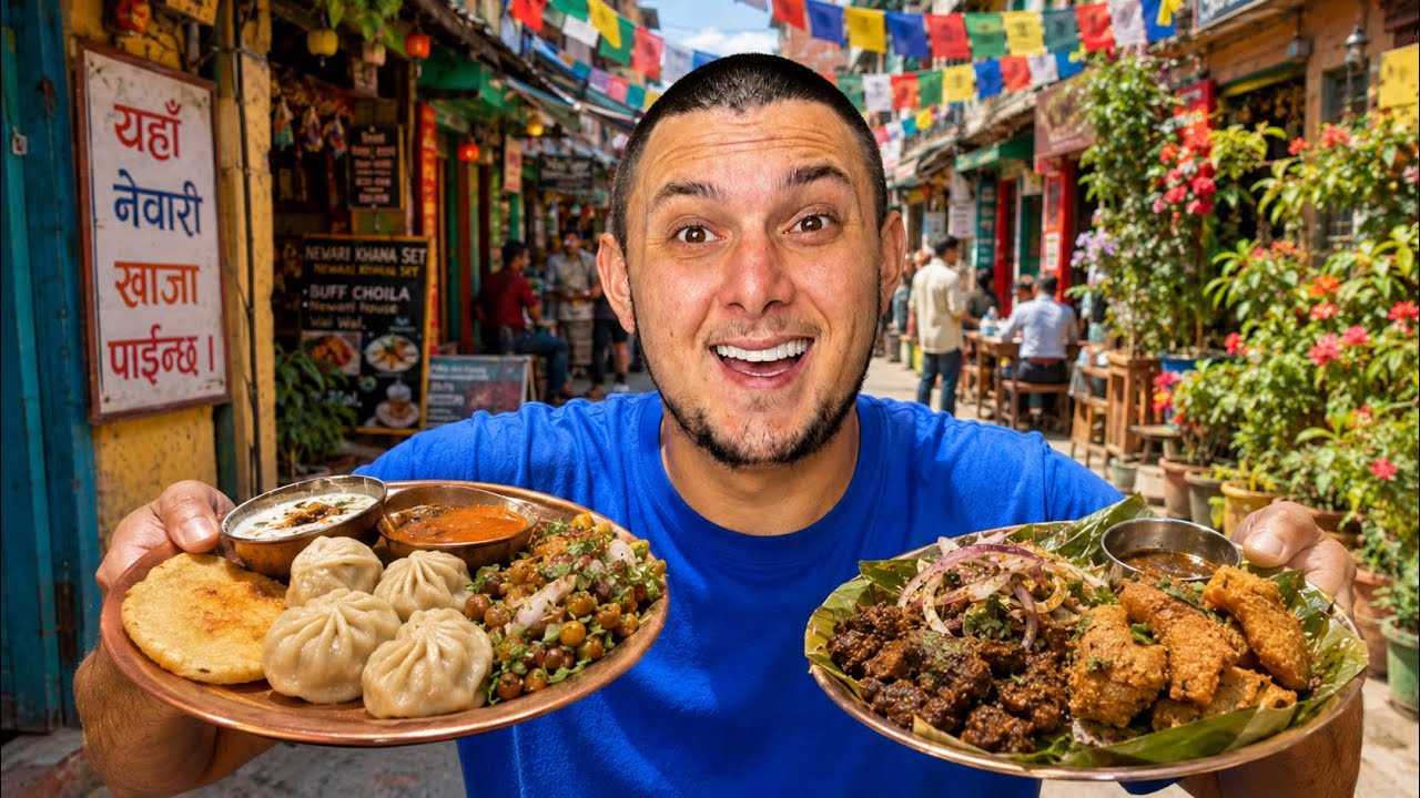 Уличная еда в Непале&hellip; СОВСЕМ не как в ИНДИИ! 🇳🇵