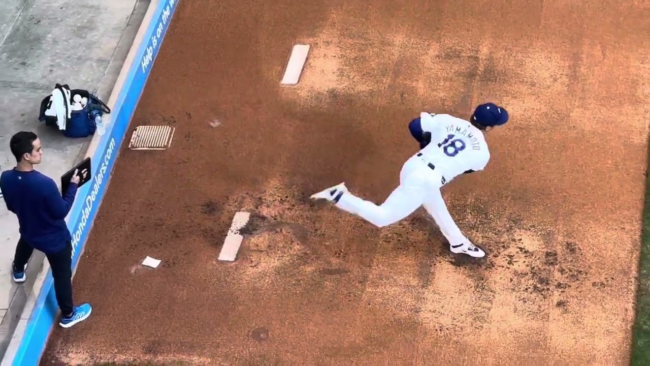 All about Yoshinobu Yamamoto's bullpen of the Los Angeles Dodgers 5/20 2024