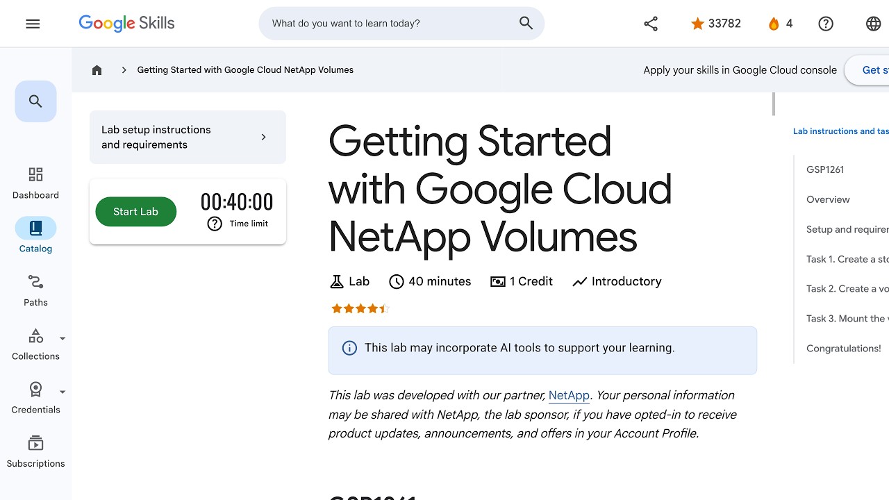 Getting Started with Google Cloud NetApp Volumes GSP1261