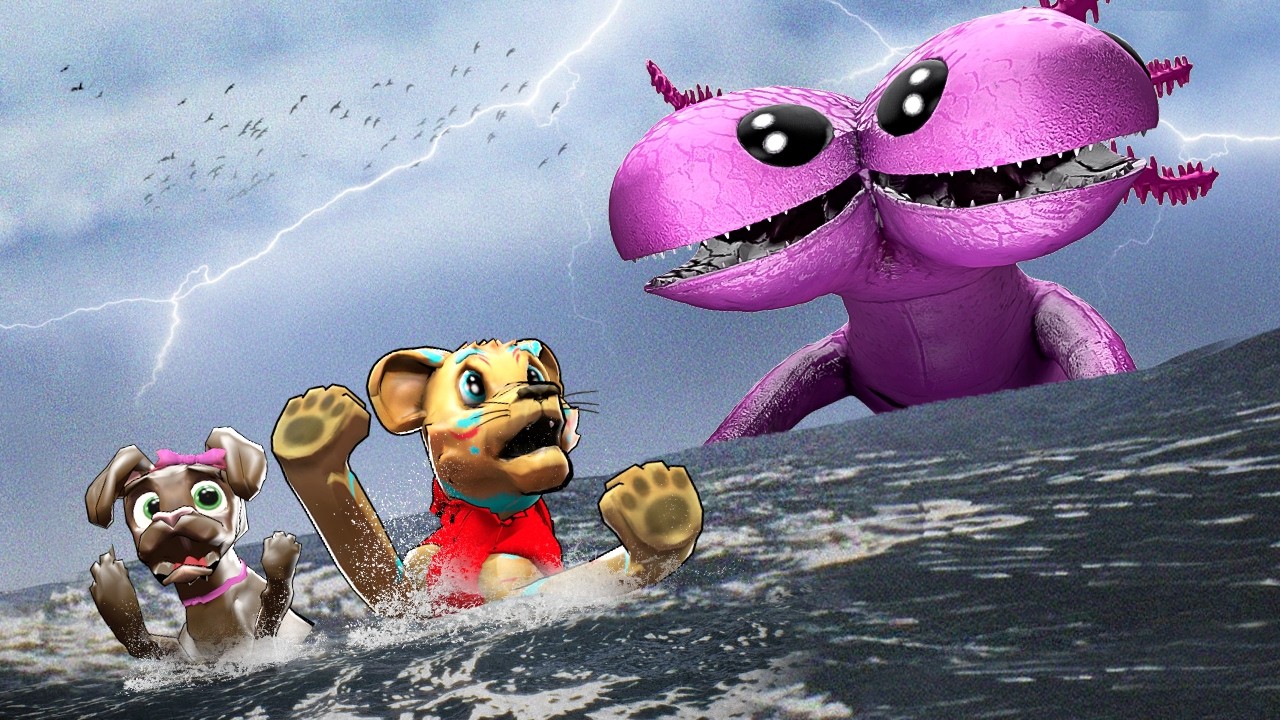 WE SWAM INTO DUALOTL IN GMOD...