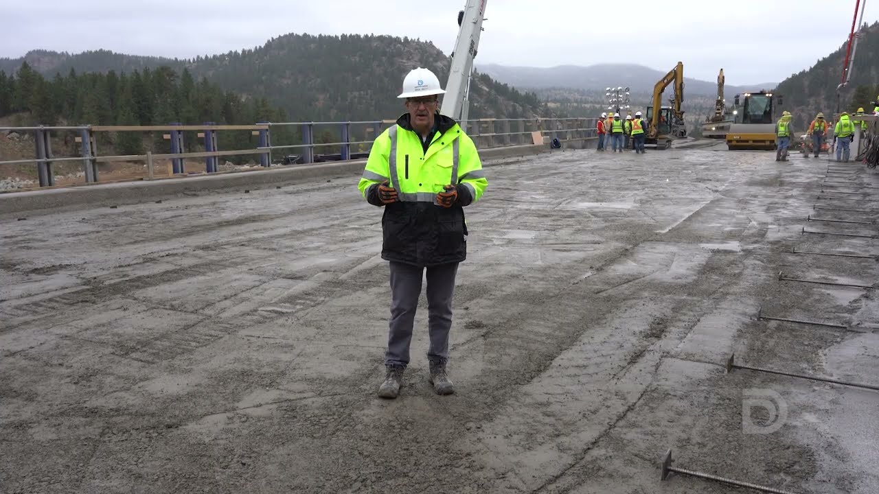 Roller compacted concrete explainer at Gross Reservoir Expansion Project