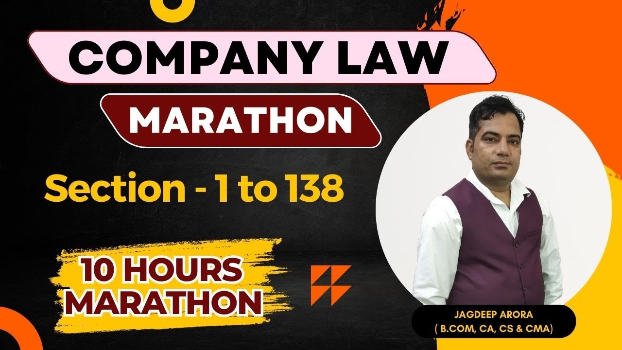 Company Law Marathon CS Executive | Company Law Revision | With Amendments | For Old & New Syllabus