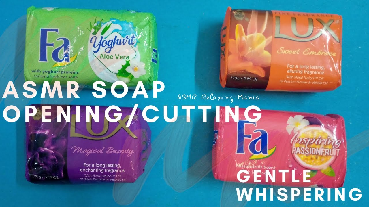 ASMR International Soap Opening/Unpacking/Cutting/Carving | Gentle Whispering/Relaxing Sounds!