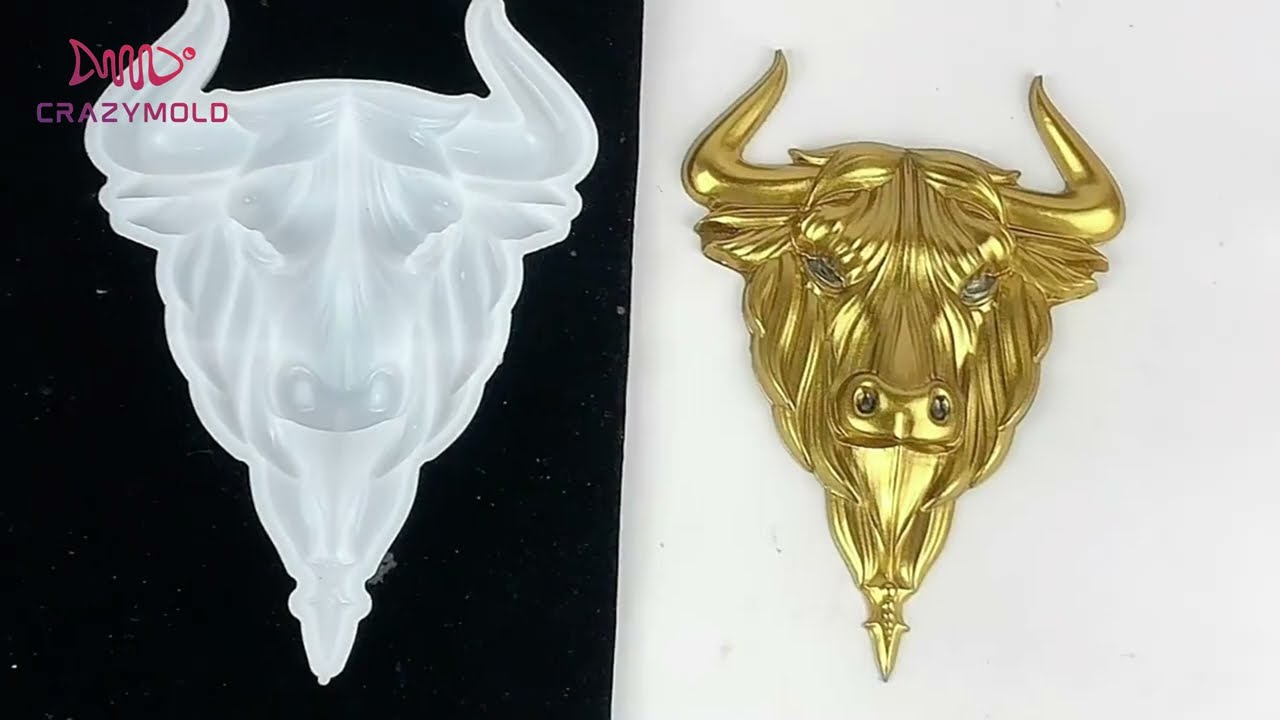 Bull Head Relief Decoration Resin Mold