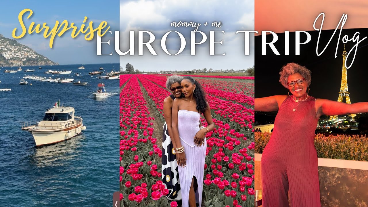SURPRISING MY MOM WITH A FIRST CLASS TRIP TO EUROPE & HER REACTIONS ARE PRICELESS! | TRAVEL VLOG
