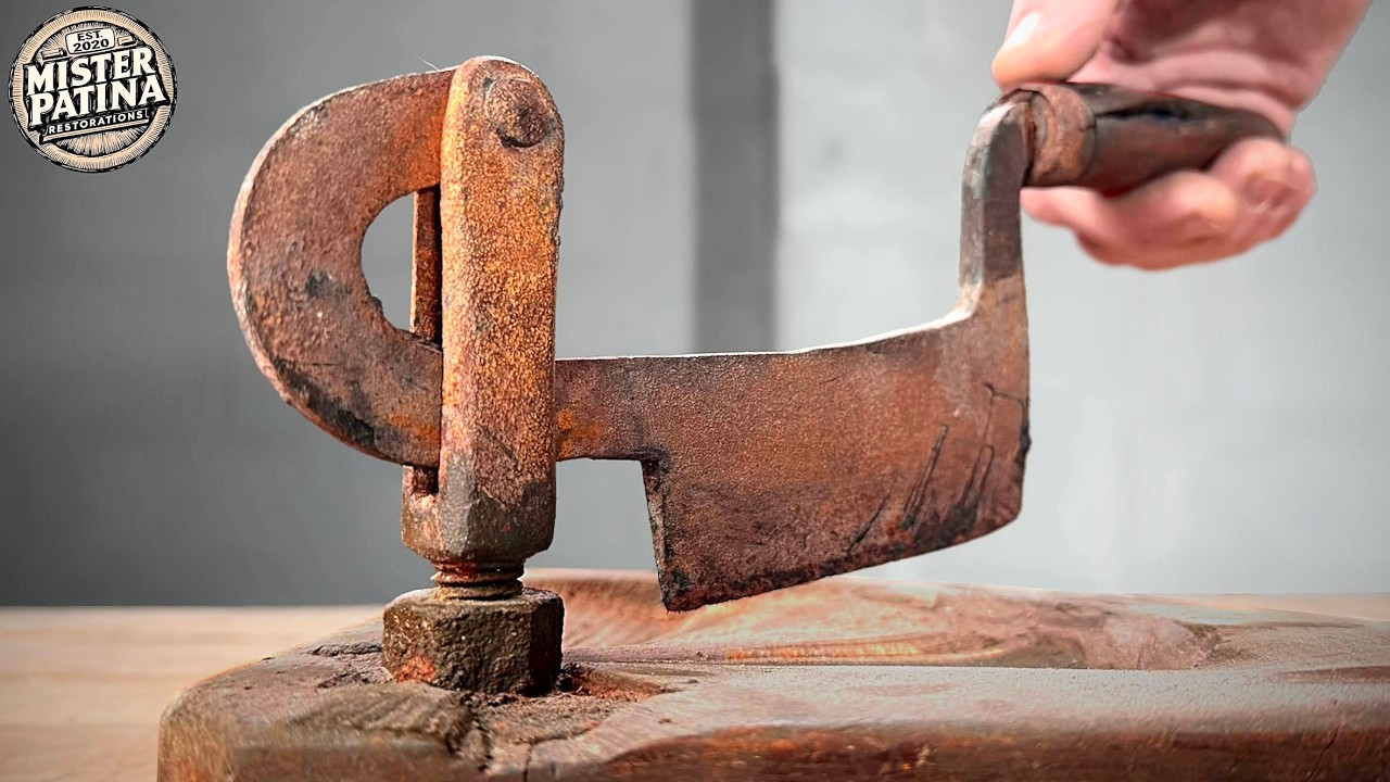 Restoring a Completely Worn Out Antique Herb Chopper