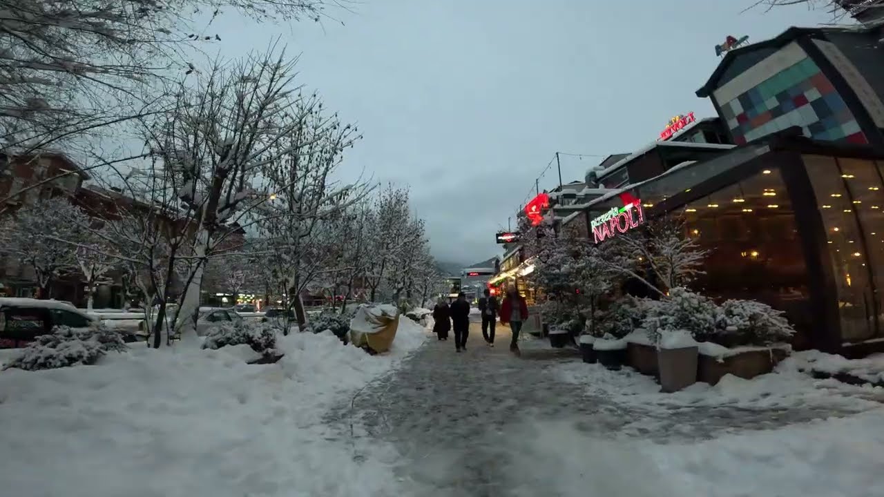 Tetovë, Tetovo, Тетово, North Macedonia - 12.1.2025 #snow #schnee #bora #borë