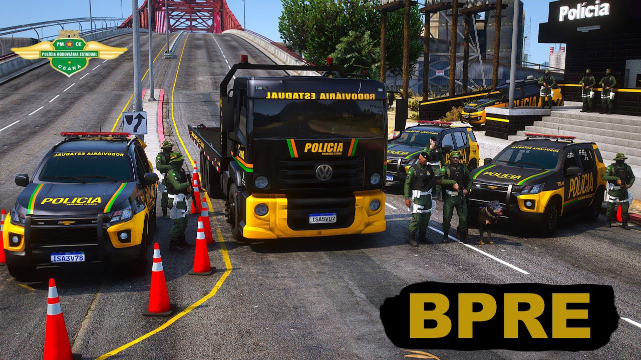 PRESO EM FLAGRANTE NA BLITZ DA RODOVIÁRIA ESTADUAL / BPRE  PMCE | GTA 5 POLICIAL