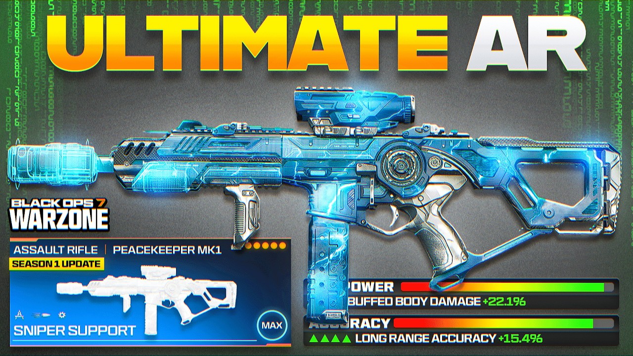 Use this *NEW* BEST PEACEKEEPER MK1 AR META LOADOUT in BO7 WARZONE! (Best Warzone AR Meta Loadout)