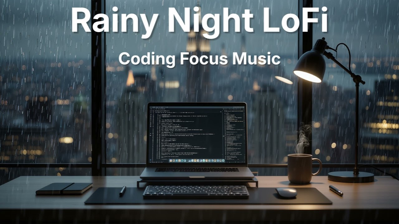 Rainy Night LoFi 🌧️ Coding Focus Music | Calm Beats for Developers