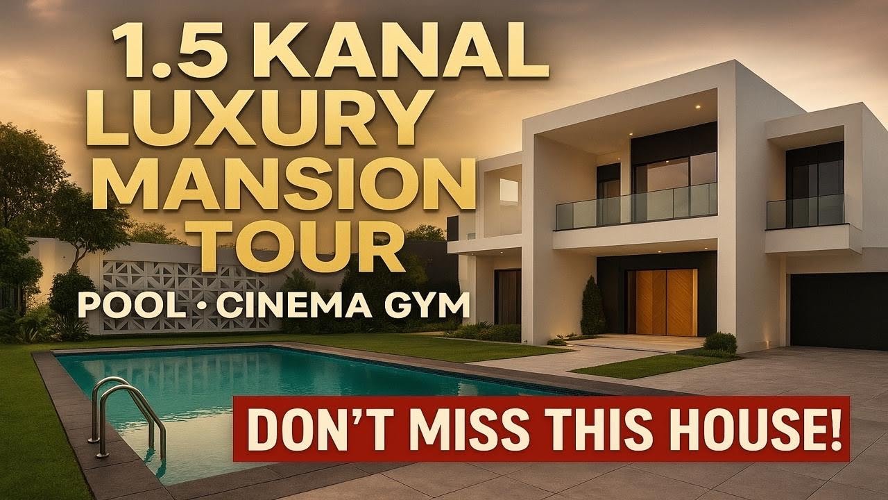 1.5 Kanal Luxury House Tour | Bahria Town Rawalpindi/Islamabad | Cinema, Gym & Pool