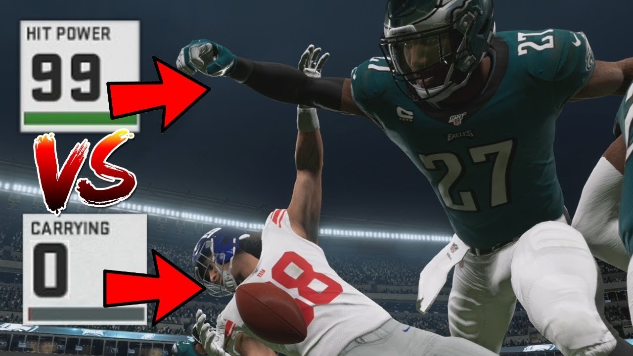 99 Hit Power Vs. 0 Carrying in Madden 20