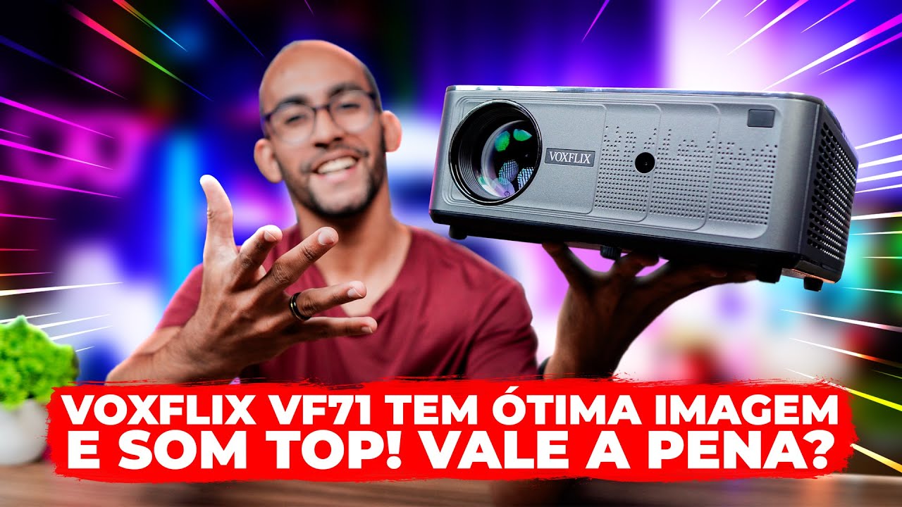 ESSE PROJETOR SURPREENDEU PELA QUALIDADE DE IMAGEM! Voxflix VF71 tem PREÇO TOP, MAS VALE A PENA?
