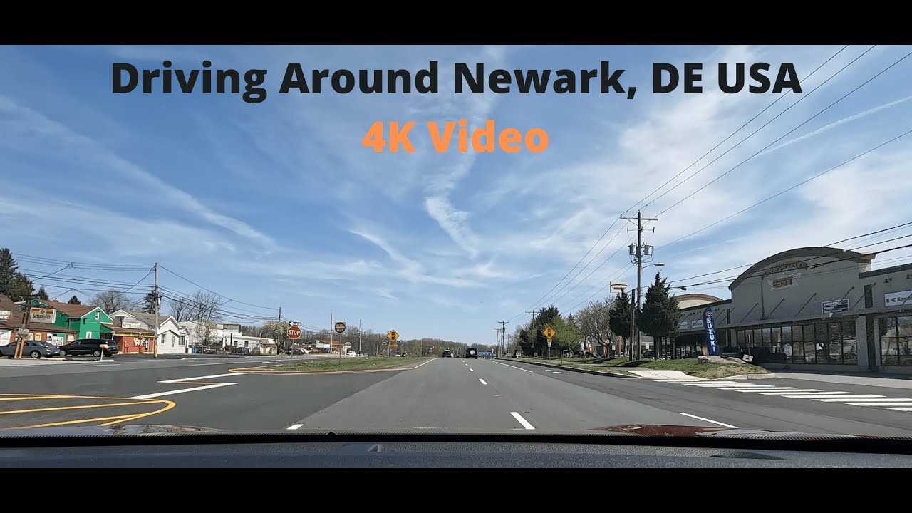 Driving Around Newark, DE USA | 4K Video| Time Lapse Travel