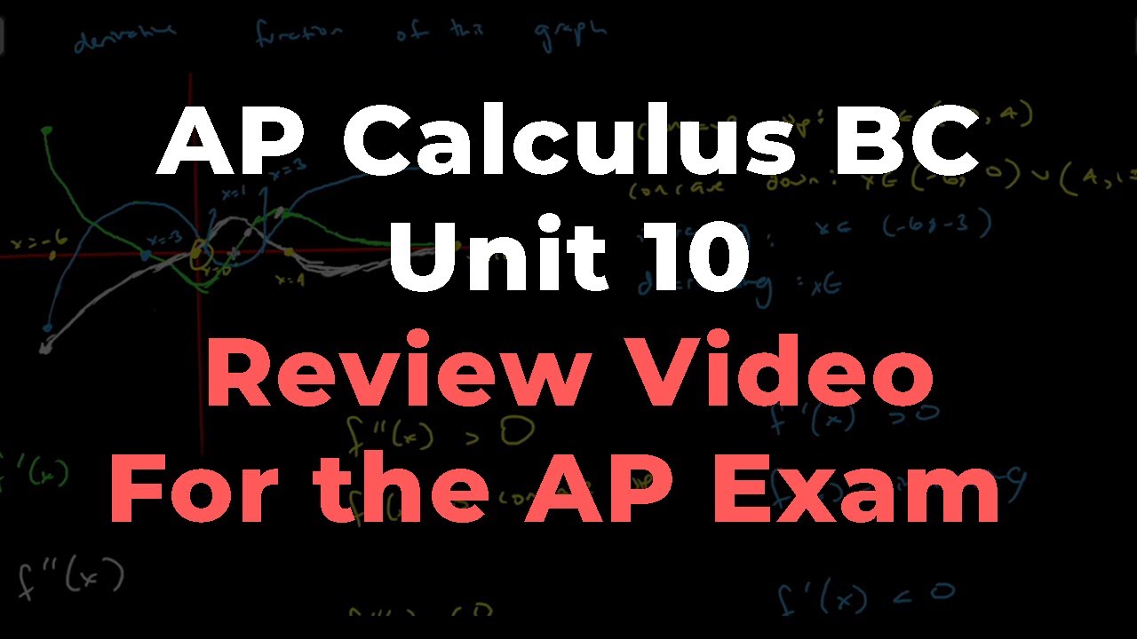 AP Calculus BC Unit 10 (Review for AP Exam)