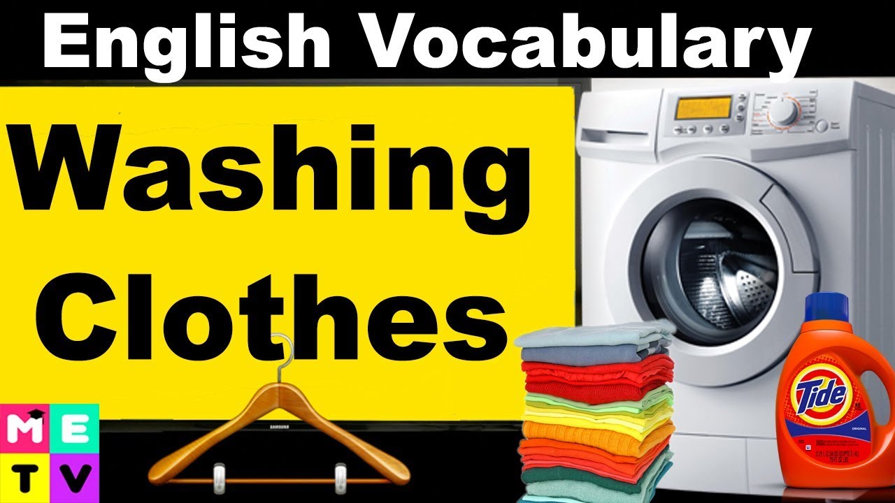 English Washing Machine | Laundry in English | Washing Clothes | Use a Washing Machine and Dryer