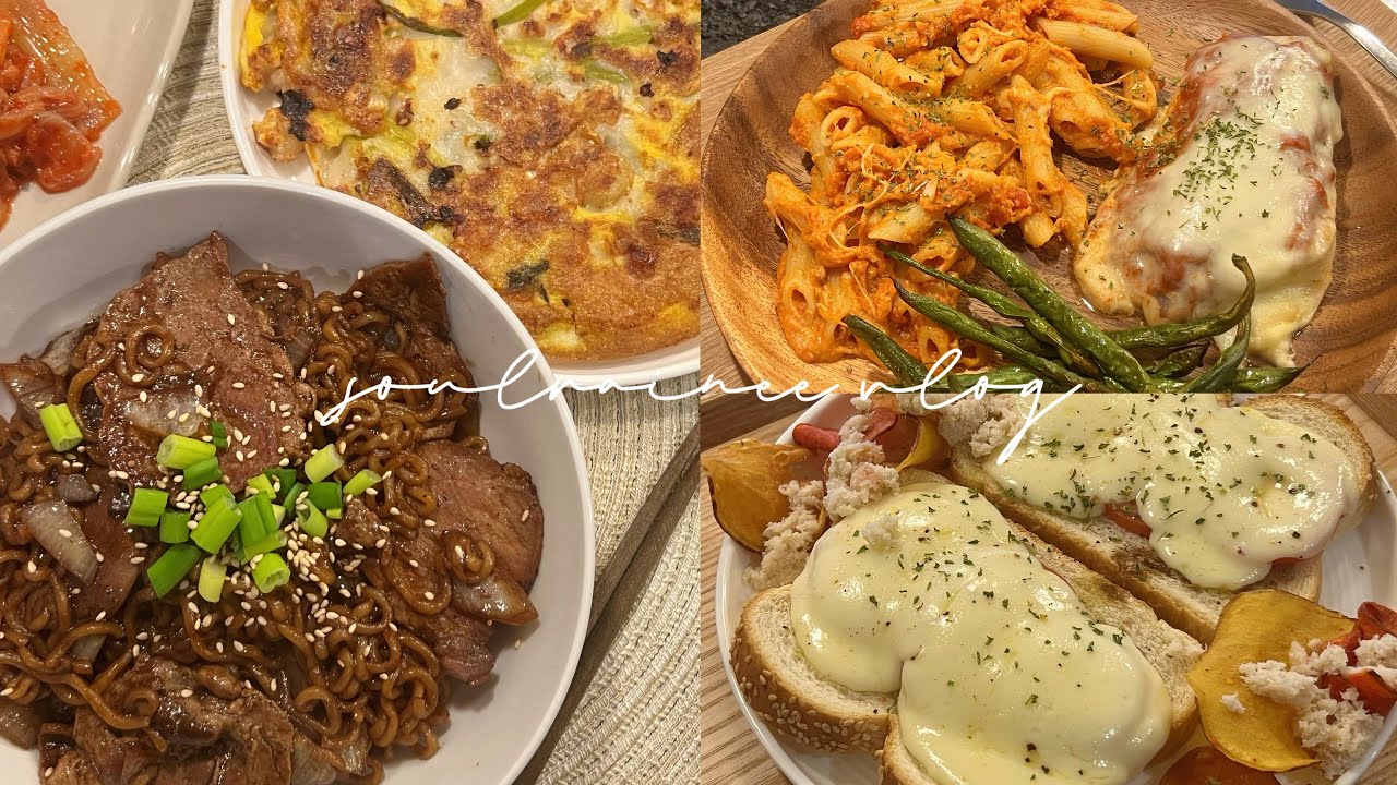 aesthetic cooking vlog 🧀 | what I eat in a week | lots of cheese 🫕 korean food