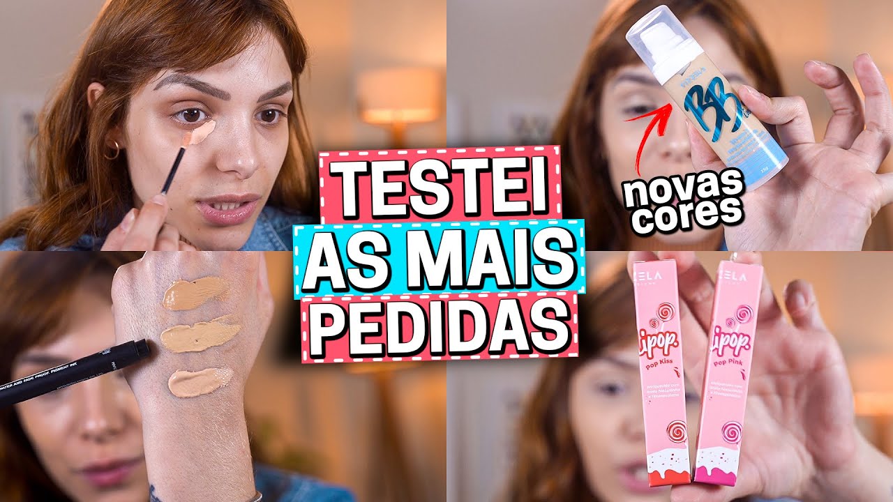 TESTANDO AS MAKES *MAIS PEDIDAS* POR VOCÊS!!