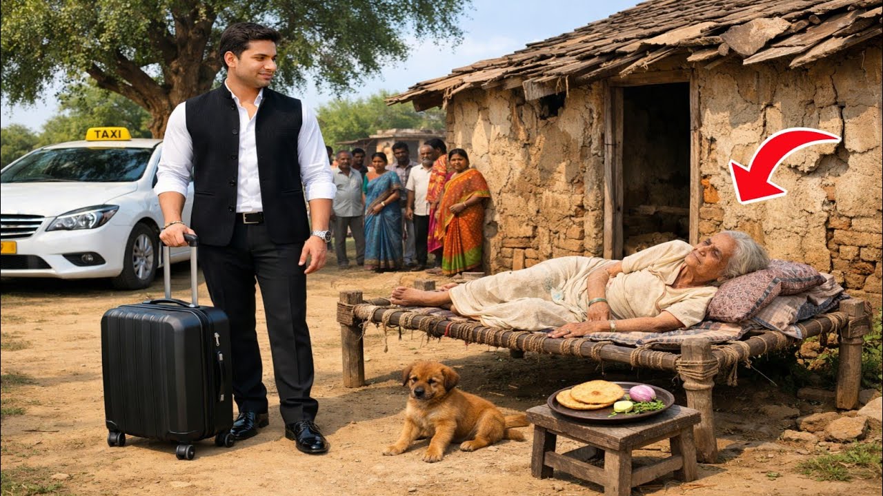 बेटा 3 साल बाद विदेश से पैसा कमाकर लौटा तो देखा बूढी माँ टूटी झोपड़ी के बाहर चारपाई पर बीमार पड़ी है