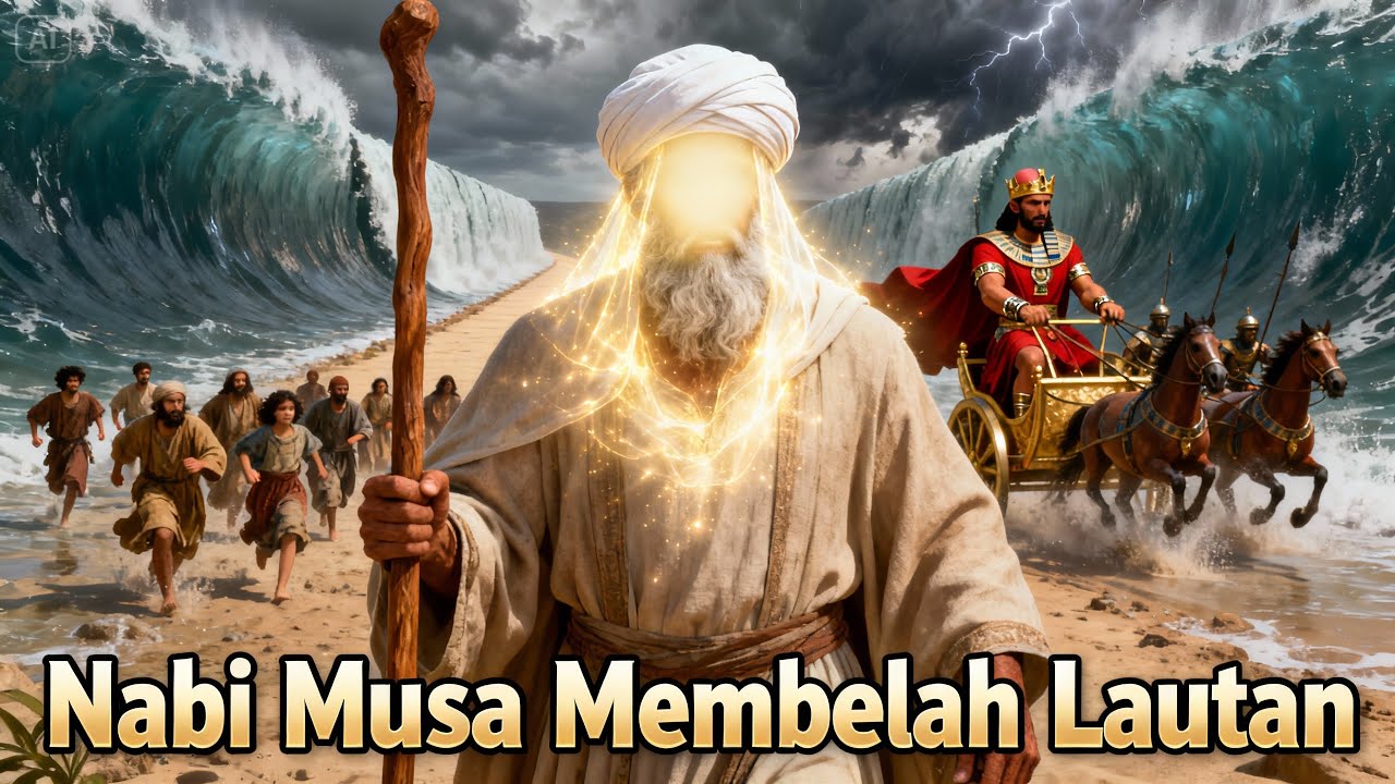 DETIK-DETIK NABI MUSA MEMBELAH LAUTAN | KEAJAIBAN TERBESAR YANG PERNAH TERCATAT DALAM SEJARAH!