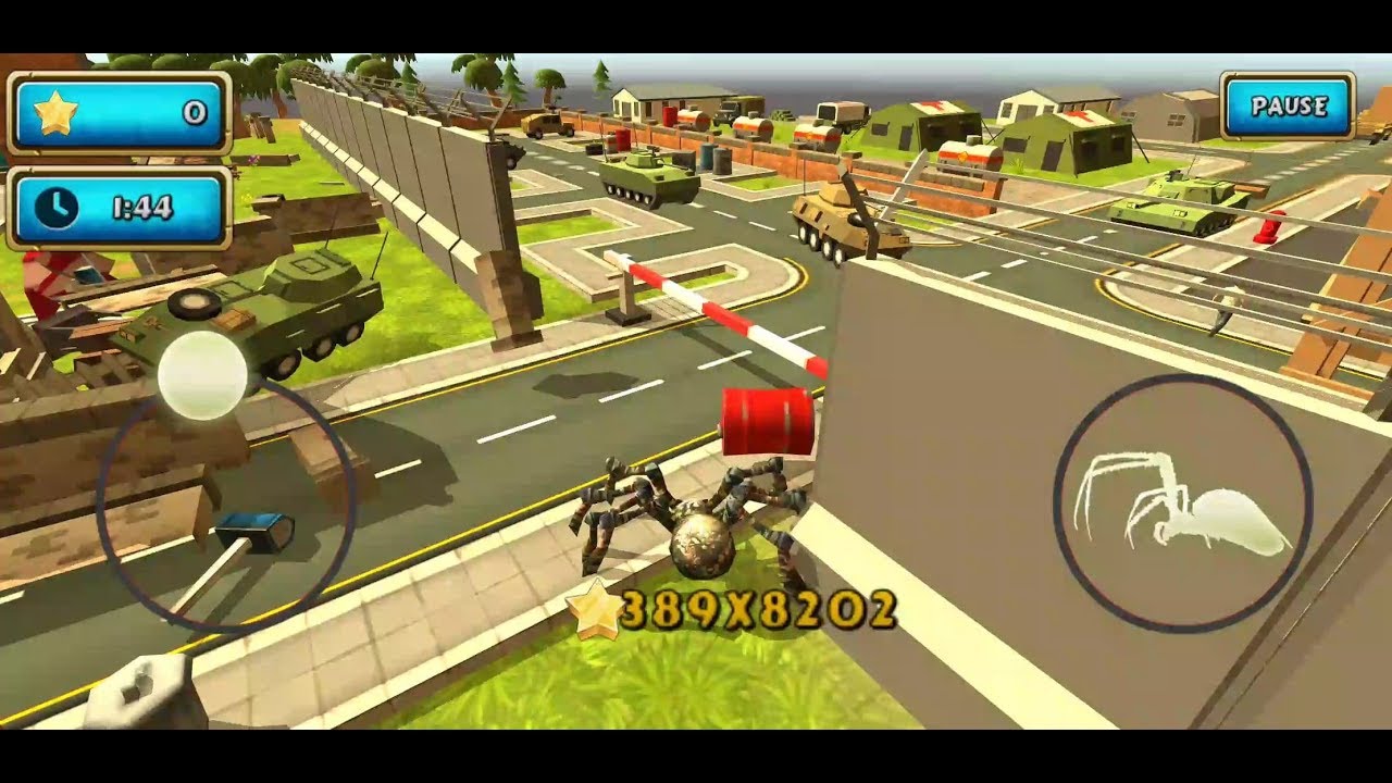 Spider Simulator: Amazing City Android Gameplay #23