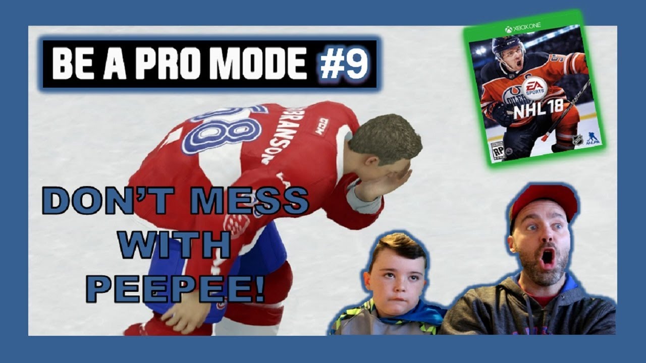 PEEPEE SHOT IN TROUBLE AGAIN - EPISODE # 9 - BE A PRO NHL18 - QUINNBOYSTV